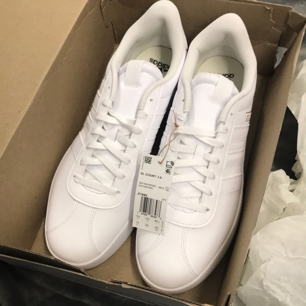 Adidas Men's White Athletic Shoes SZ 14